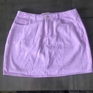 Lilac mini skirt